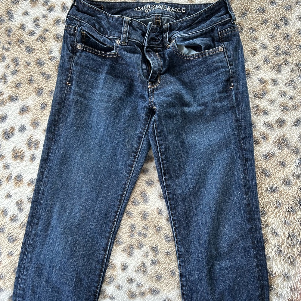 American Eagle Outfitters Blue Skinny Jeans Classic Style